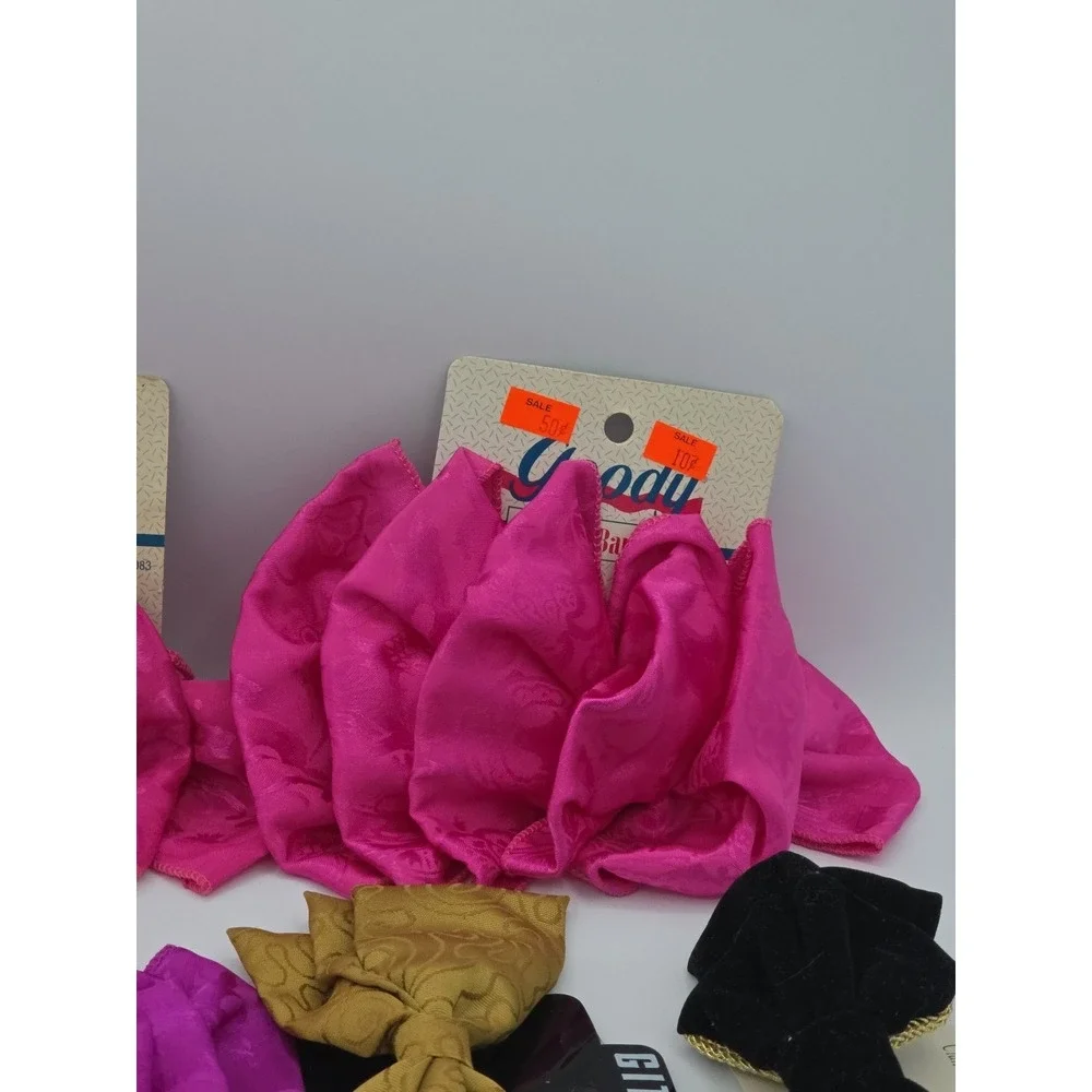 Vtg 1990's Hair Clip Bow‎ GOODY OVERSIZED Big Ruffle Bow NEW 8